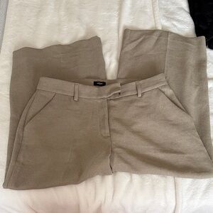 Express Women's Tan Cropped Trousers